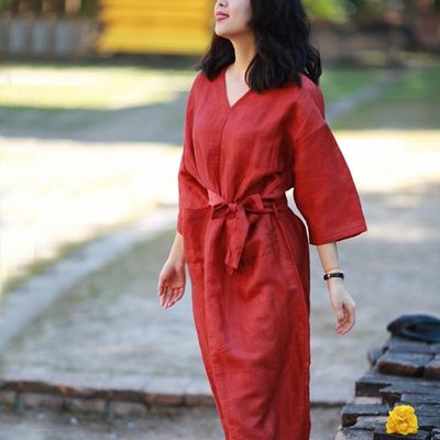Thiết kế ban đầu đổi mới Trung Quốc thủ công khâu gấp Jinma đầm váy đầm