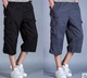 Trung niên và ngắn tay của nam giới mùa hè lỏng mặc bảy-quần cha trung niên tuổi trung niên quần 40-50 tuổi trung tầng quần Quần short