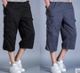 Trung niên và ngắn tay của nam giới mùa hè lỏng mặc bảy-quần cha trung niên tuổi trung niên quần 40-50 tuổi trung tầng quần quần tây nam đẹp