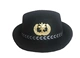 Черная шляпа (пшеничные уши) с эмблемой № 2