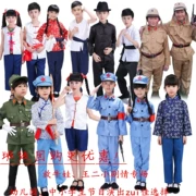 Du kích thiếu nhi Quân đội kẻ phản bội thứ tám Nông dân Nhật Bản trang phục biểu diễn trang phục biểu diễn quần áo sân khấu Wang Erxiaocun