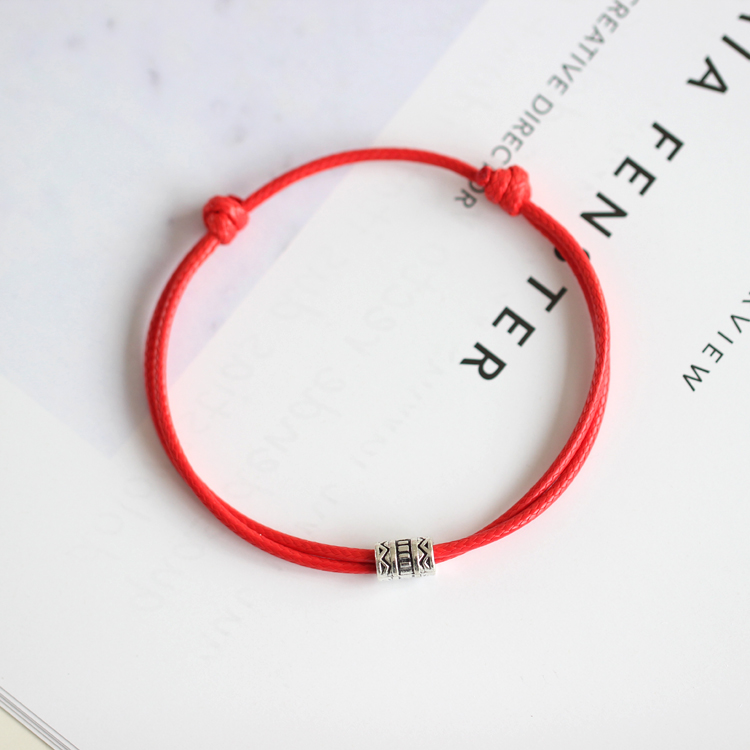 RedSimplicity Korean version lovers confidante fashion like a breath of fresh air Bracelet Versatile Benmingnian Hand rope ornaments jewelry 677