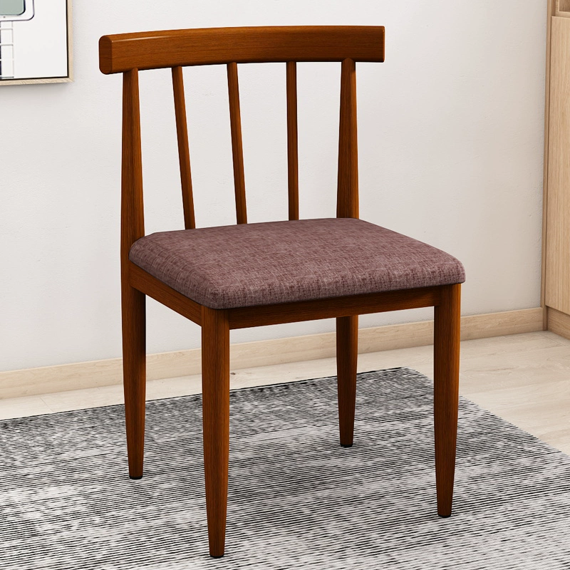 Đơn giản ghế ăn Bắc Âu tựa lưng ghế sắt nhà bàn ghế mạt chược ghế bàn trà ghế nhà hàng khách sạn bàn ăn ghế 