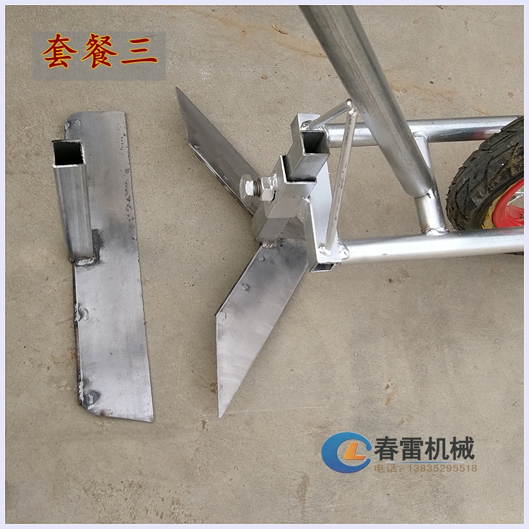 Package 3household Hand push Hoe do hoeing implement Weeding machine eradicator Hoe Micro cultivator Soil turning Furrow plough PUSH Hoe Scarifier