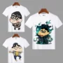 Crayon Shinchan Mùa Hè Spoof Phim Hoạt Hình Anime Ngắn Tay Áo T-Shirt Nam Giới và Phụ Nữ Trẻ Em của Mặc Quần Áo Sinh Viên Mùa Hè các sticker cute
