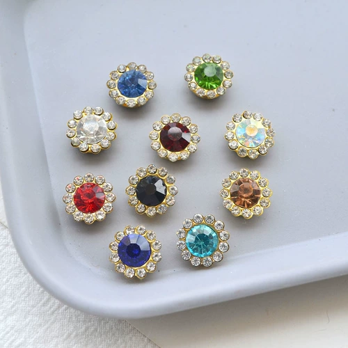 Двойная цветочная бриллиантовая аксессуары из 50-х кун-анал