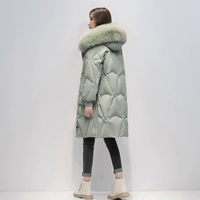 Зимний пуховик, модная бархатная куртка, коллекция 2021, городской стиль, утиный пух