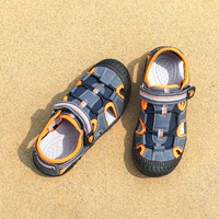 Летние сандалии для мальчиков, детская сумка, детская пляжная обувь, коллекция 2021, в корейском стиле, подходит для подростков, мягкая подошва