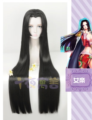 taobao agent 十夜寓言 Black Beauty Divine Costumes in the Cosmetic Divide of Long Hair/One Piece female emperor cos wigs