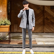 Phiên bản Hàn Quốc 2019 phù hợp với nam phù hợp với thanh niên áo khoác giản dị chuyên nghiệp xu hướng tự tu luyện - Suit phù hợp
