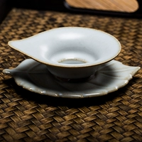 Hoa tulip và chim cảnh trà rò rỉ trà lọc trà Artifact trà lọc Kung Fu phụ kiện trà lọc - Trà sứ cốc uống trà có nắp đậy