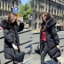 Chống mùa lớn cổ áo lông thú xuống áo khoác nữ phần dài 2018 mới của Hàn Quốc phiên bản của thủy triều 2017 giải phóng mặt bằng dày đặc biệt cung cấp trên đầu gối mặc Xuống áo khoác
