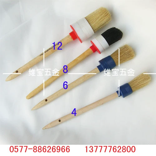 Сплошная круглая голова, цельная свинья, пыльная кисть, угловая щетка, широкое использование, бревенчатая ручка