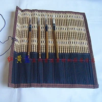 Рафинированная бамбуковая щетка -изготовленные щетки, рукавая ручка, чтобы спасти катящиеся шрифты и новые эссе четыре сокровища