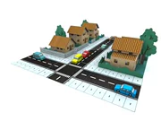 Toàn bộ 68 cơ sở thành phố cộng đồng khu dân cư Mô hình giấy 3D tự làm với phiên bản thẻ mô tả giấy - Mô hình giấy