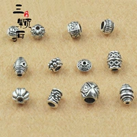 DIY Ювелирные аксессуары Sanzhu тибетские серебряные изысканные бусины с большими перегородками и серебряными цветочными браслетными аксессуарами