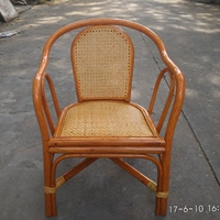 Истинное виноградное кресло повседневное ротанное дерево в сочетании с балконом дышащим чайным креслом Небольшое обеденное кресло Дети с подлокотниками легкие пожилые стулья