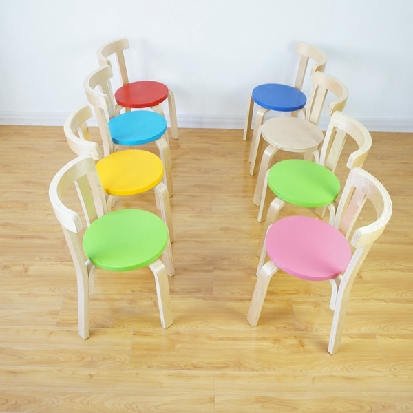 Fanmuliangpin メーカー子供学習椅子幼稚園小中学生バックチェア早期教育トレーニング手作り小さな椅子