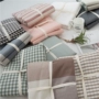 Chất liệu cotton đơn giản, màu đơn, cotton 200x230, một bộ chăn bông đơn 1,5 m khăn trải giường - Quilt Covers gối mền 2 trong 1