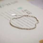 Watery Years 925 sterling bạc đơn giản và linh hoạt Khí chất thanh lịch Mini Silver Peas Bracelet hoặc vòng chân - Vòng chân