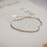 Watery Years 925 sterling bạc đơn giản và linh hoạt Khí chất thanh lịch Mini Silver Peas Bracelet hoặc vòng chân - Vòng chân lắc chân nữ phong thủy