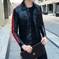 Mùa thu và mùa đông xu hướng guy ve áo da nam ngắn áo khoác Slim Hàn Quốc thanh niên sinh viên đẹp trai hoang dã áo khoác áo khoác nam 2021