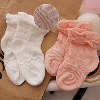 Bé vớ mùa hè mỏng bé vớ trẻ sơ sinh cotton thoáng khí 1-3 tuổi 5 năm cô gái mùa hè cũ vớ tất da đẹp cho bé