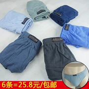 Quần lót nam 6 quần lót cotton trẻ trung thoáng khí eo đồ lót trung niên cotton nam quần