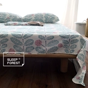 Sheets đơn mảnh bông chăn 1.2 giường 1.5 m 1.8 2.0 đôi bông mùa xuân và mùa hè tươi thực vật 200 * 230