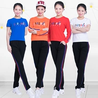 Yunshang Yang Liping quần áo mới mùa xuân quần áo mới tinh khiết 1803 bộ bông vuông nhảy - Quần áo tập thể hình quần đùi gym