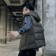 Vest nam mùa thu đông mới phiên bản Hàn Quốc của xu hướng đẹp trai mùa đông xuống cotton vest ấm đệm vest vest nam quần áo