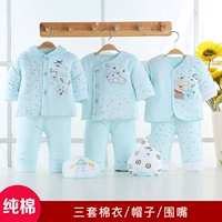 Dog Year Newborn Baby Gift Set Nam Baby Gift Premium Cotton Mùa thu Mùa đông Ấm áp Full Moon Bộ quần áo mua đồ cho trẻ sơ sinh