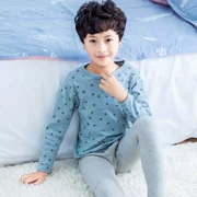 Trẻ em Qiuyi Qiuku Leica Cô gái Bộ đồ lót Cotton Big Boy Cotton Áo len trẻ em Quần len - Quần áo lót