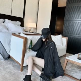 Длинный осенний плащ, куртка для отдыха, средней длины, свободный крой, 2020