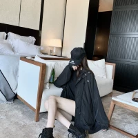 Длинный осенний плащ, куртка для отдыха, средней длины, свободный крой, 2020