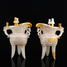 Подставка для пера 一口价 新疆和田玉 古玉