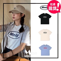 Часть Spot Discount ~ Корейский дизайнерский бренд 22 Лето 87_MM Классические буквы круглой шеи короткая -