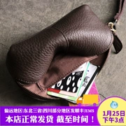 Túi đựng mỹ phẩm mới bằng da nữ túi xách nhỏ thay đổi túi lưu trữ lớp trên cùng vỏ da túi đeo tay màn hình lớn túi điện thoại di động