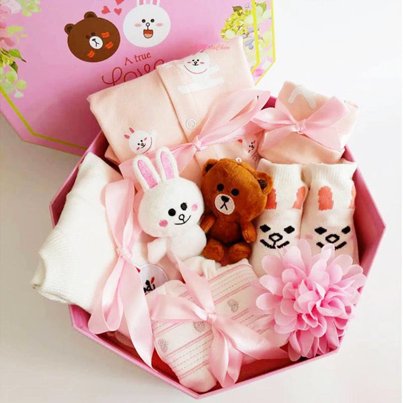 Quần áo trẻ sơ sinh cotton hộp quà tặng mùa đông 0-3 tháng 6 quần áo mùa thu và mùa đông cho bé sơ sinh - Bộ quà tặng em bé