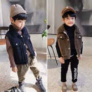 Mùa thu đông 2018 trai mới phiên bản Hàn Quốc áo vest vest cừu trong áo khoác trẻ em ấm áp cho bé gái thời trang ngoài áo tắm
