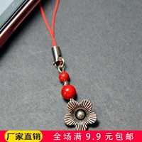 Этнический аксессуар из провинции Юньнань, серебряный браслет ручной работы, мобильный телефон, подвеска, этнический стиль, оптовые продажи, подарок на день рождения
