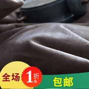 2019 phong cách Nhật Bản đơn giản ấm áp dày nhung đơn mảnh bao gồm màu rắn ngắn ngắn sang trọng san hô fluffy đơn đôi - Quilt Covers