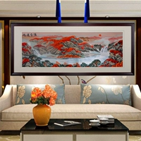 Sansui, шелковый диван для гостиной, украшение, китайский стиль, с вышивкой