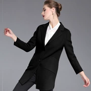 Áo len nữ phiên bản mới của Hàn Quốc 2019 mùa thu và mùa đông len cashmere màu rắn ve áo ngắn đoạn len áo khoác nữ - Áo khoác ngắn