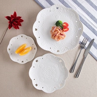 8-evigtable Plate Pure White Ceramic Defects-не возврат или изменение