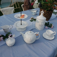 Выйти из Японии и старого чая с короной керамический послеобеденный чай Большой круглый кастрюля чашка сахарная ложка чашка чай