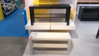 Ласточка домашнего Ikea Lark TV Cabinet Cafe Sable Stable ограничен белой бесплатной почтовой покупкой