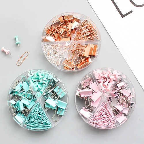 Градиент Цвет Mopetail Clip Clike Clip Long Hail Clip Color Morandi Color Metal File Foide Classification Photo Test Lapp Clip