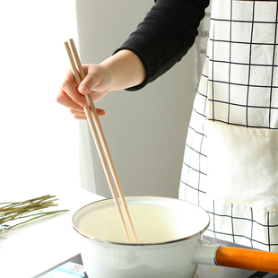 和風延長麺箸火傷防止延長揚げ箸家庭用木製鍋箸滑り止め超ロング揚げ生地スティック箸