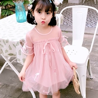 Cô gái mùa hè 2019 váy xòe mới trẻ em mặc váy bé gái váy bé siêu công chúa - Váy quần áo bé yêu